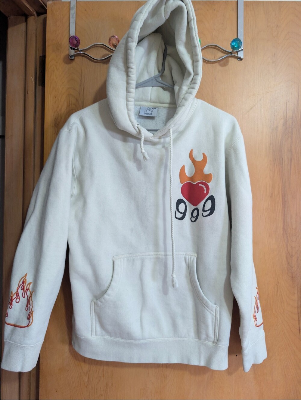 Independent Trading Company 999 Flame Skull Graphic Hoodie Small